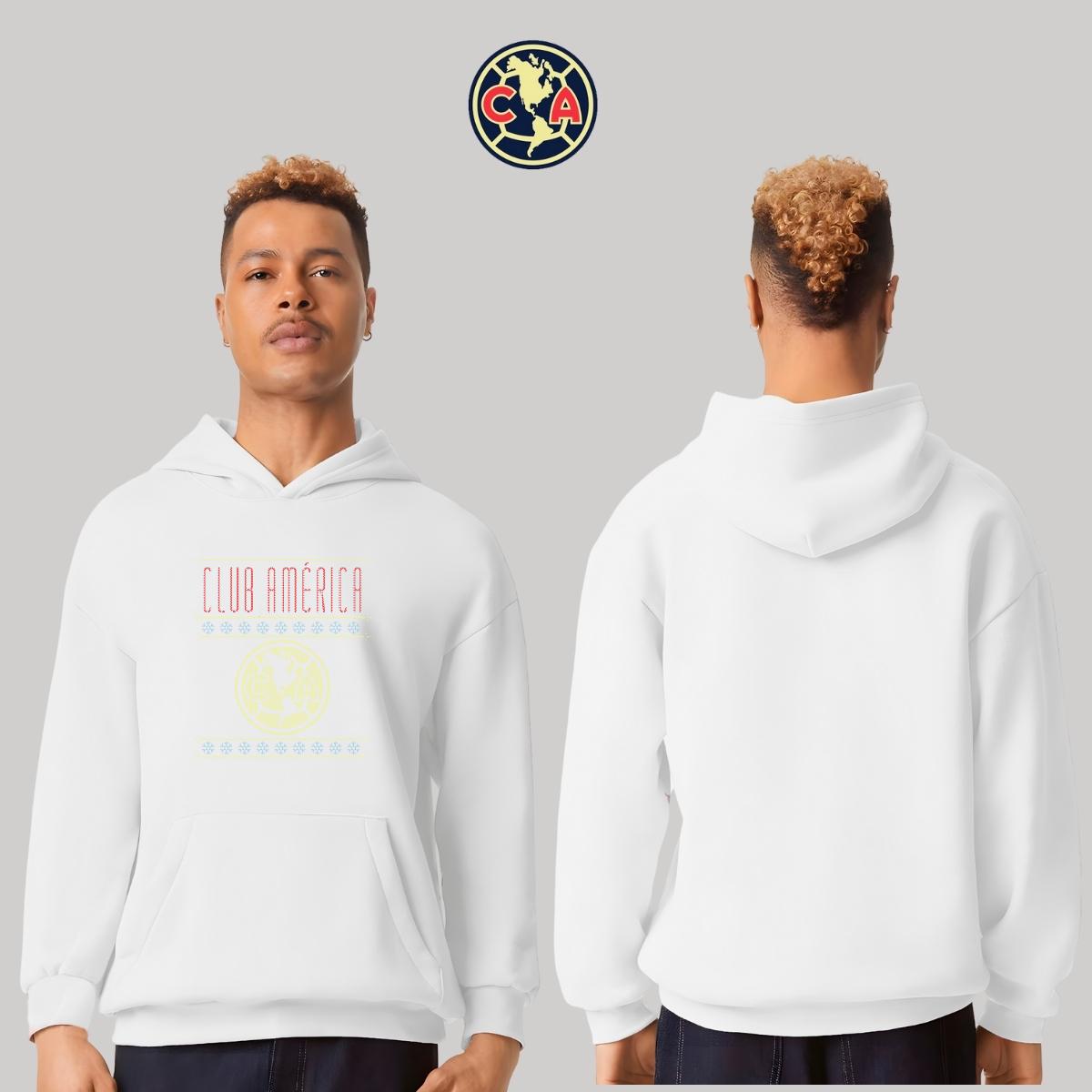 Sudadera Hombre Hoodie Pro Dry América Navideña