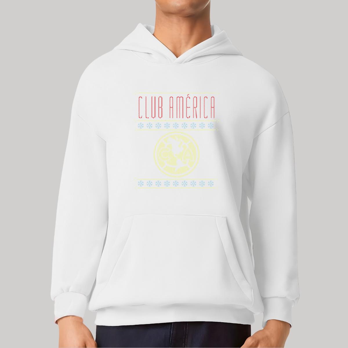 Sudadera Hombre Hoodie Pro Dry América Navideña