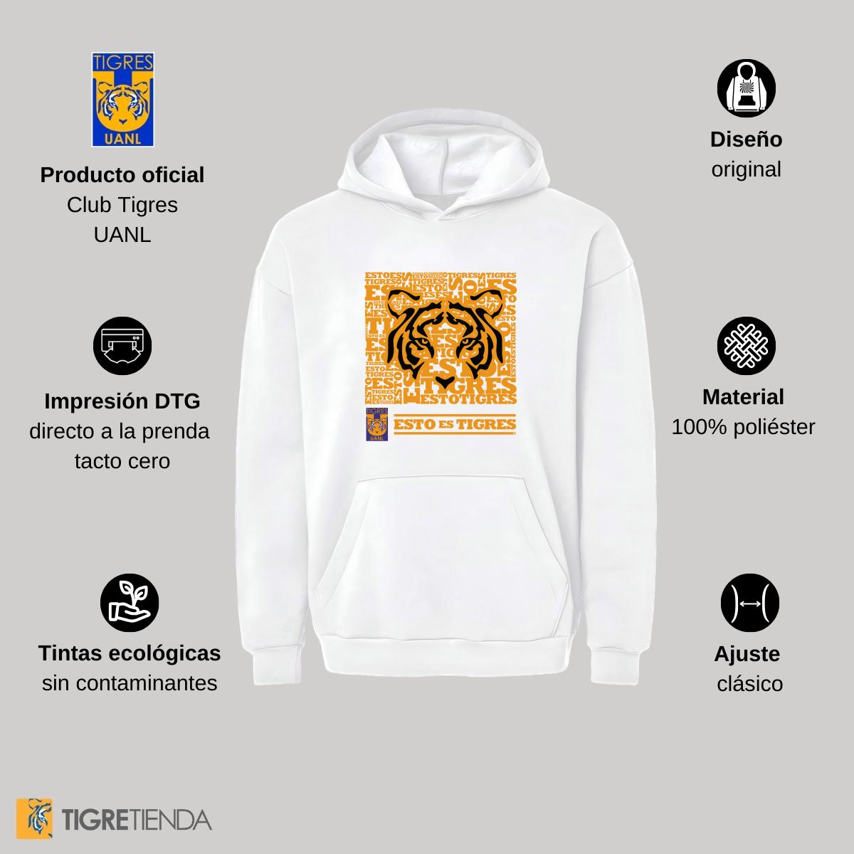 Sudadera Mujer Hoodie Pro Dry Tigres UANL Esto es Tigres