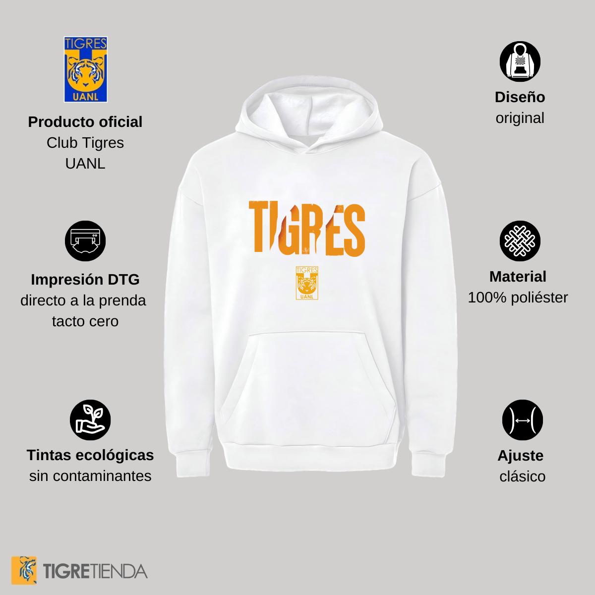 Sudadera Mujer Hoodie Pro Dry Tigres UANL Escudo UANL