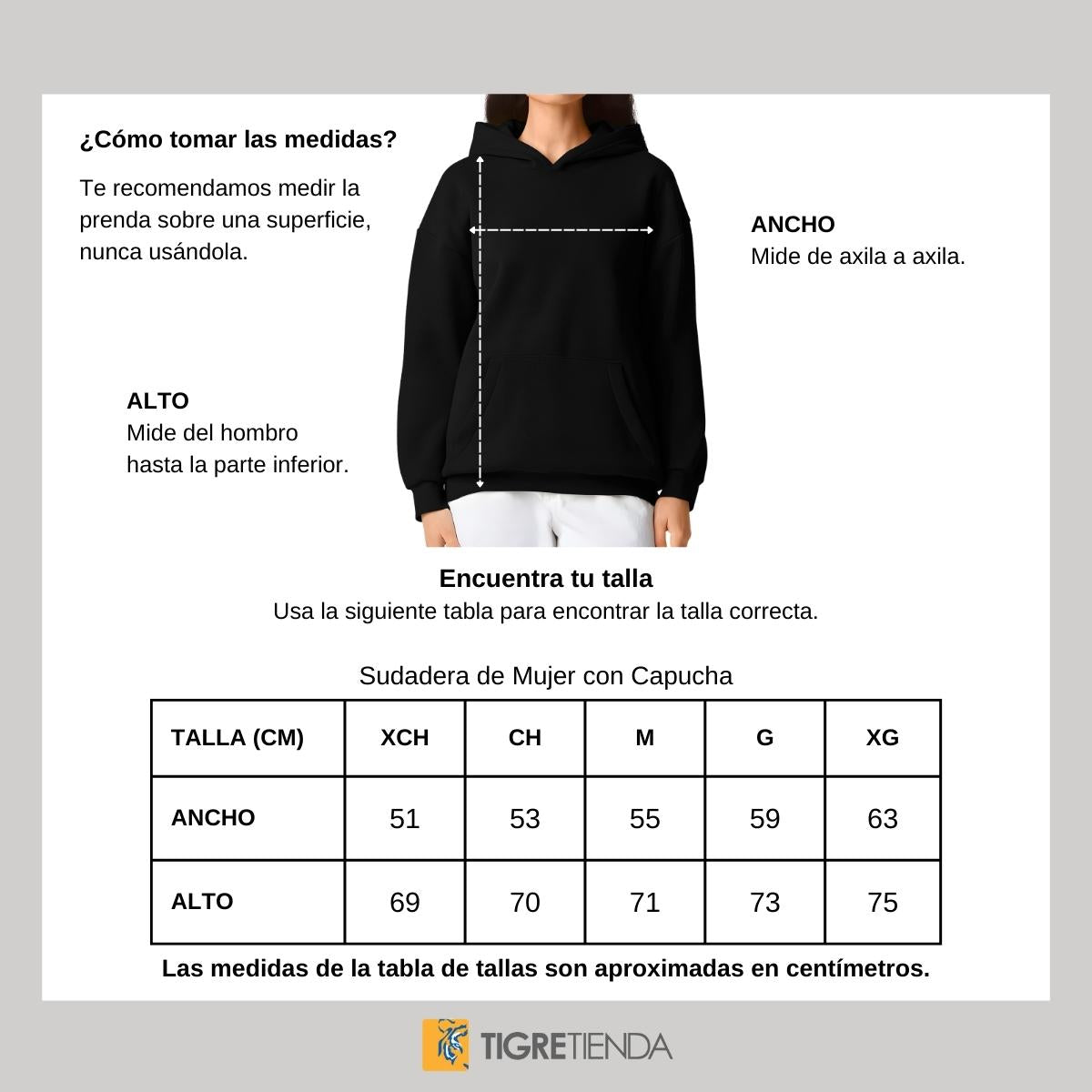 Sudadera Mujer Hoodie Pro Dry Tigres UANL Fanático