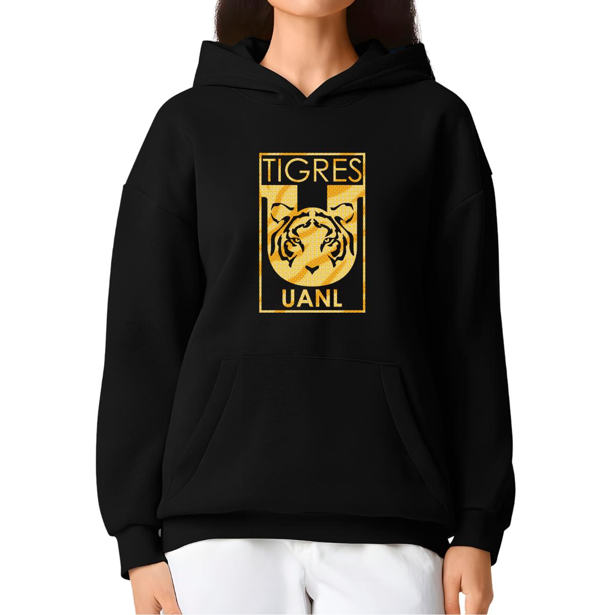 Sudadera Mujer Hoodie Pro Dry Tigres UANL Escudo