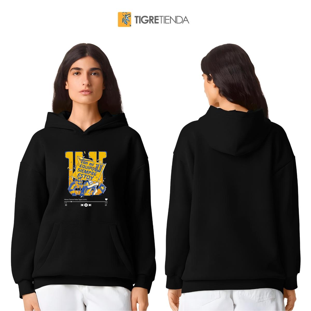 Sudadera Mujer Hoodie Pro Dry Tigres UANL Con mi equipo