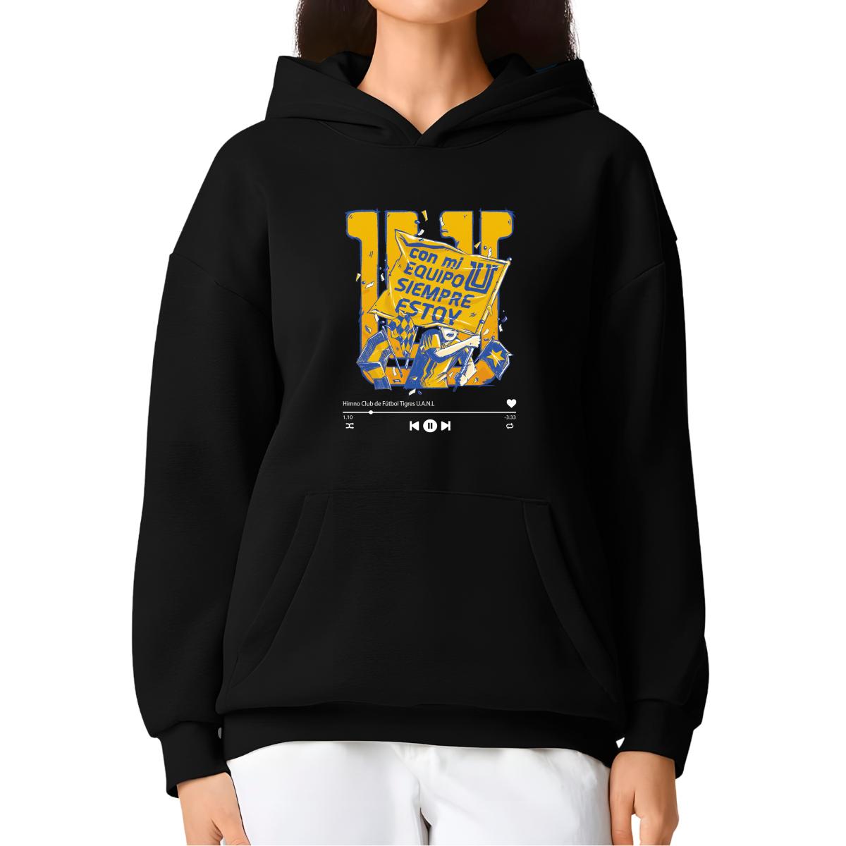 Sudadera Mujer Hoodie Pro Dry Tigres UANL Con mi equipo