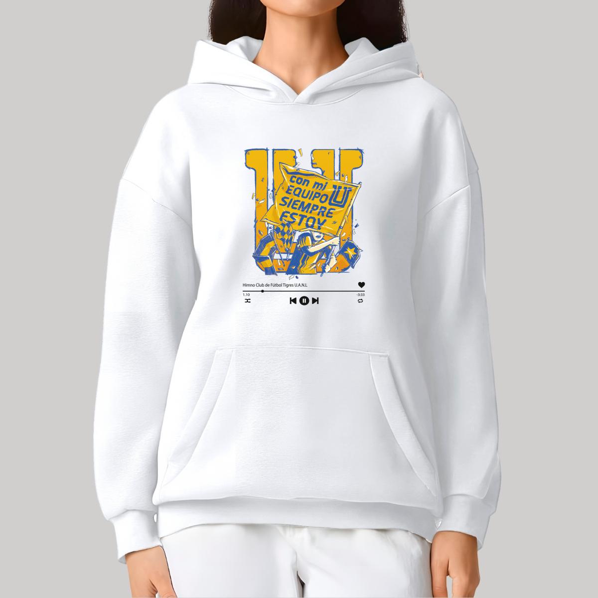 Sudadera Mujer Hoodie Pro Dry Tigres UANL Con mi equipo