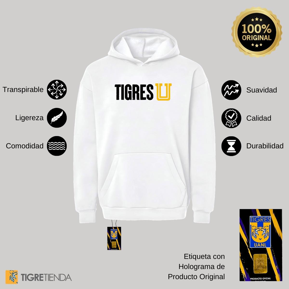 Sudadera Mujer Hoodie Pro Dry Tigres UANL U Tigres Horizontal