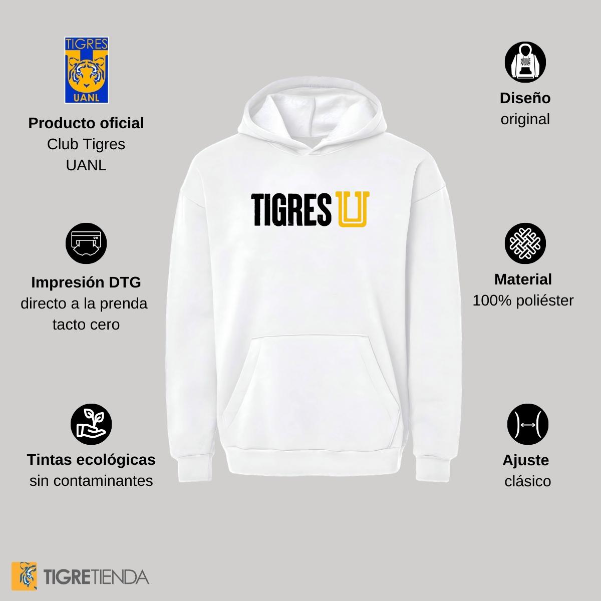 Sudadera Mujer Hoodie Pro Dry Tigres UANL U Tigres Horizontal