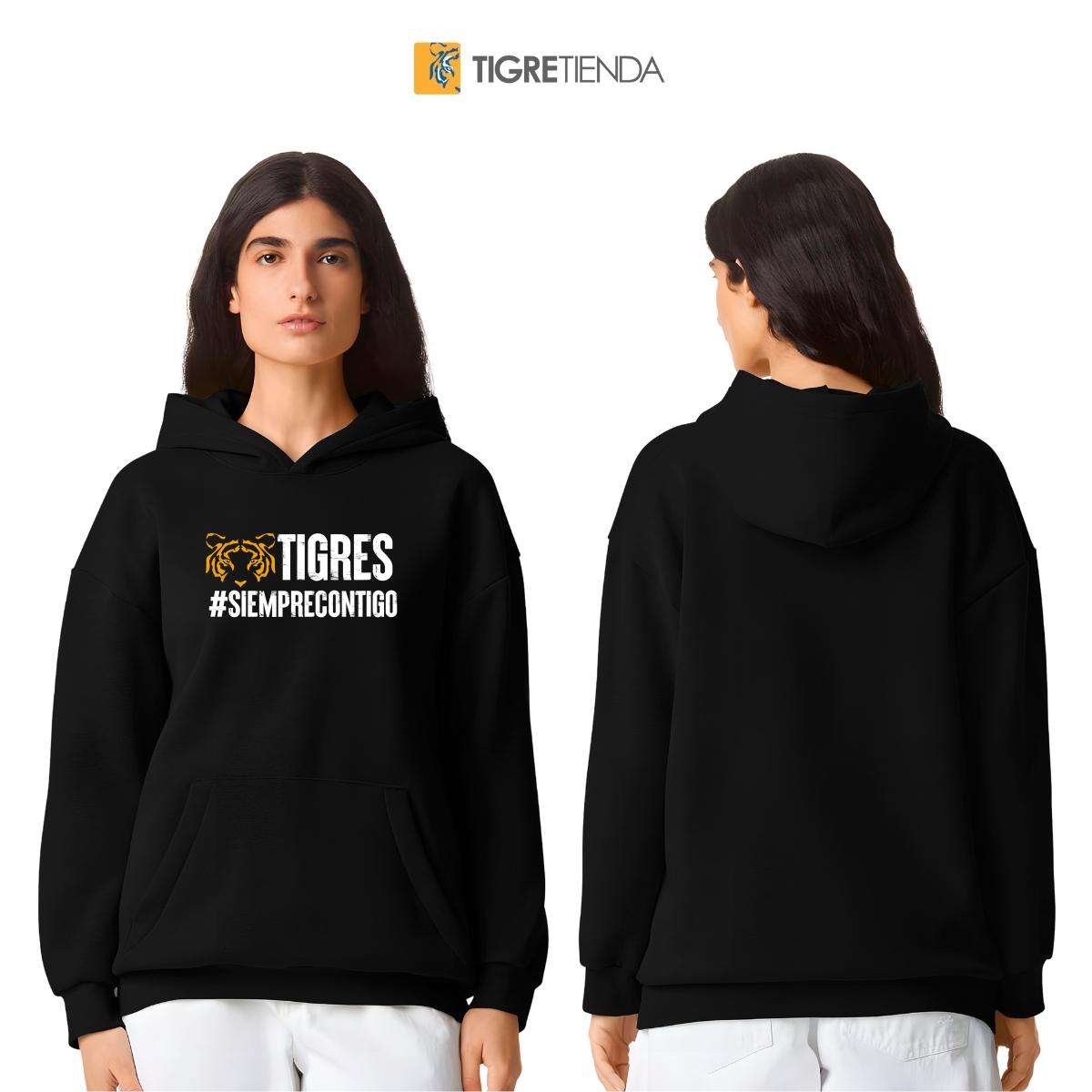 Sudadera Mujer Hoodie Pro Dry Tigres UANL Siempre contigo