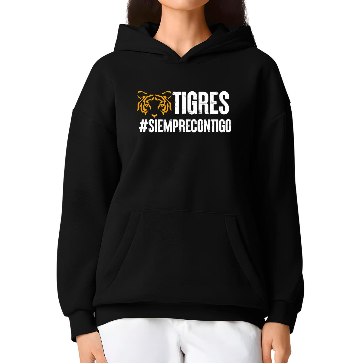 Sudadera Mujer Hoodie Pro Dry Tigres UANL Siempre contigo