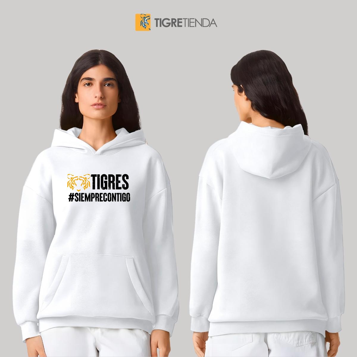 Sudadera Mujer Hoodie Pro Dry Tigres UANL Siempre contigo