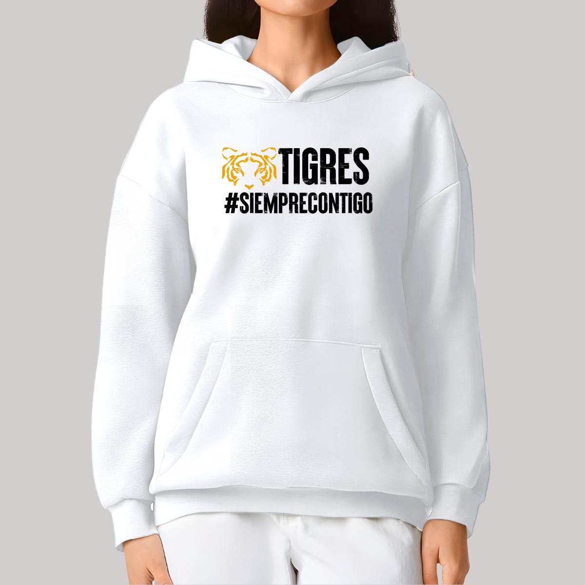 Sudadera Mujer Hoodie Pro Dry Tigres UANL Siempre contigo