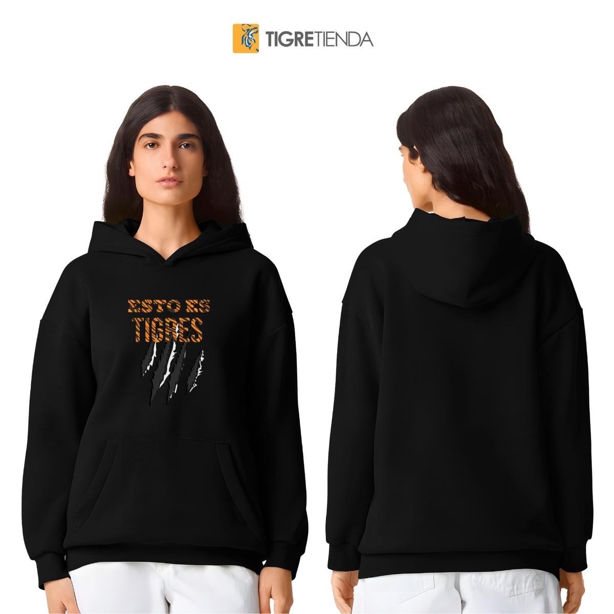 Sudadera Mujer Hoodie Pro Dry Tigres UANL Esto es Tigres Zarpazo