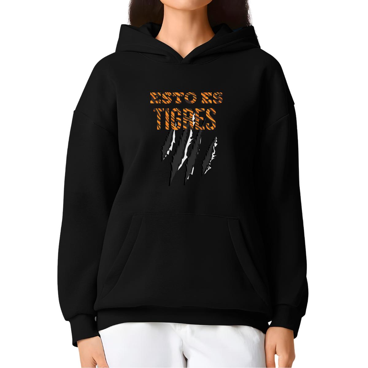 Sudadera Mujer Hoodie Pro Dry Tigres UANL Esto es Tigres Zarpazo