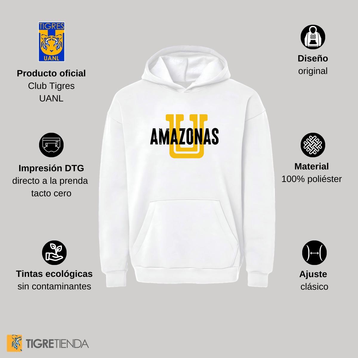 Sudadera Mujer Hoodie Pro Dry Tigres UANL Amazonas