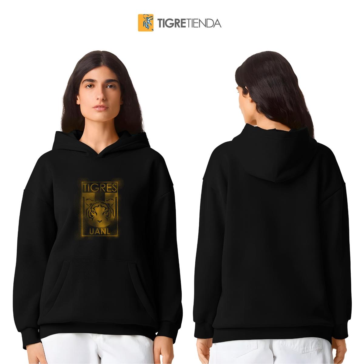 Sudadera Mujer Hoodie Pro Dry Tigres UANL Escudo difuminado