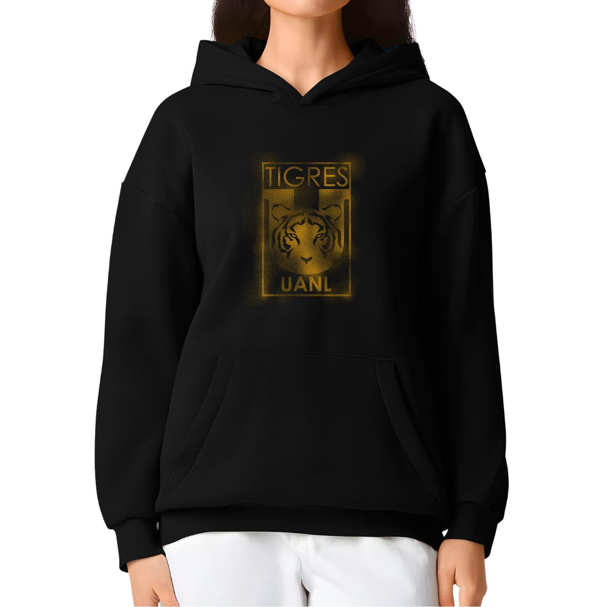 Sudadera Mujer Hoodie Pro Dry Tigres UANL Escudo difuminado