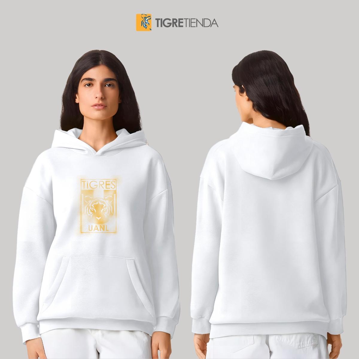 Sudadera Mujer Hoodie Pro Dry Tigres UANL Escudo difuminado