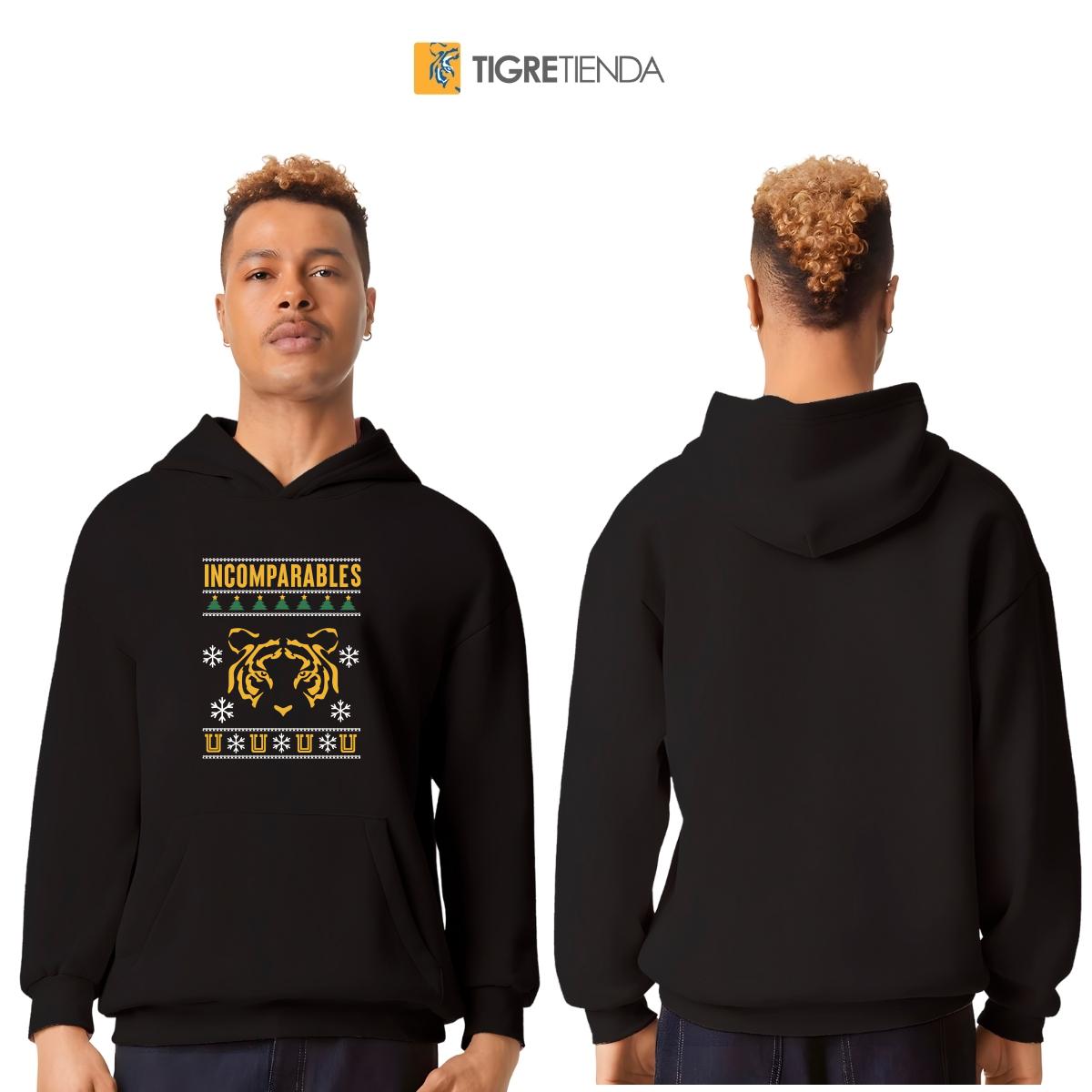 Sudadera Hombre Hoodie Pro Dry Tigres UANL Navideña Incomparables