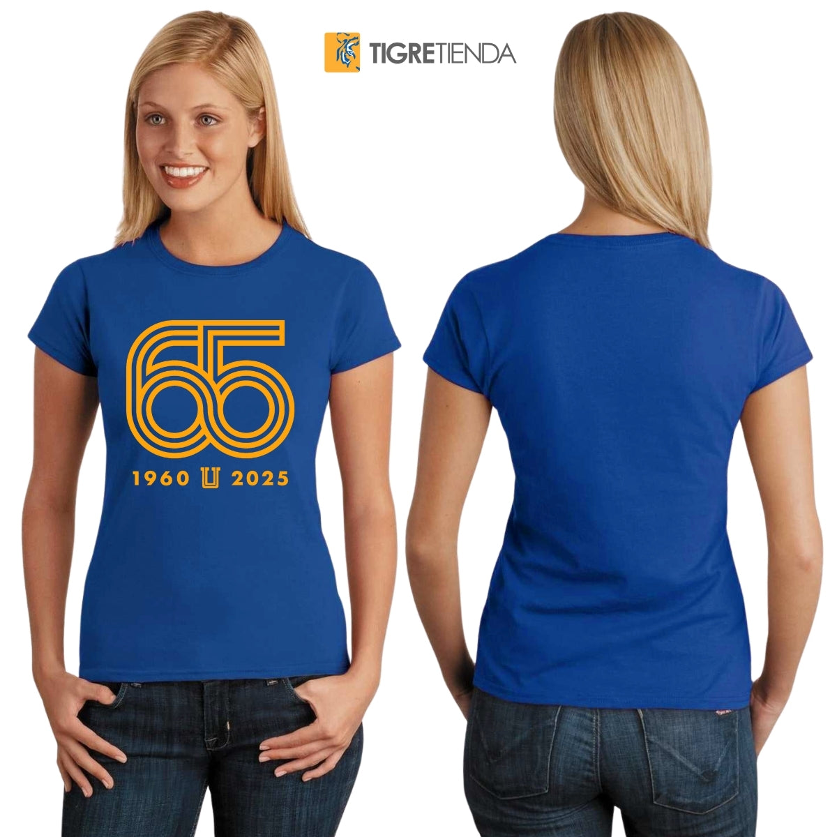 Playera Mujer Tigres UANL Aniversario 65