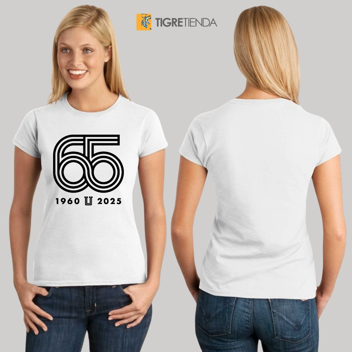 Playera Mujer Tigres UANL Aniversario 65