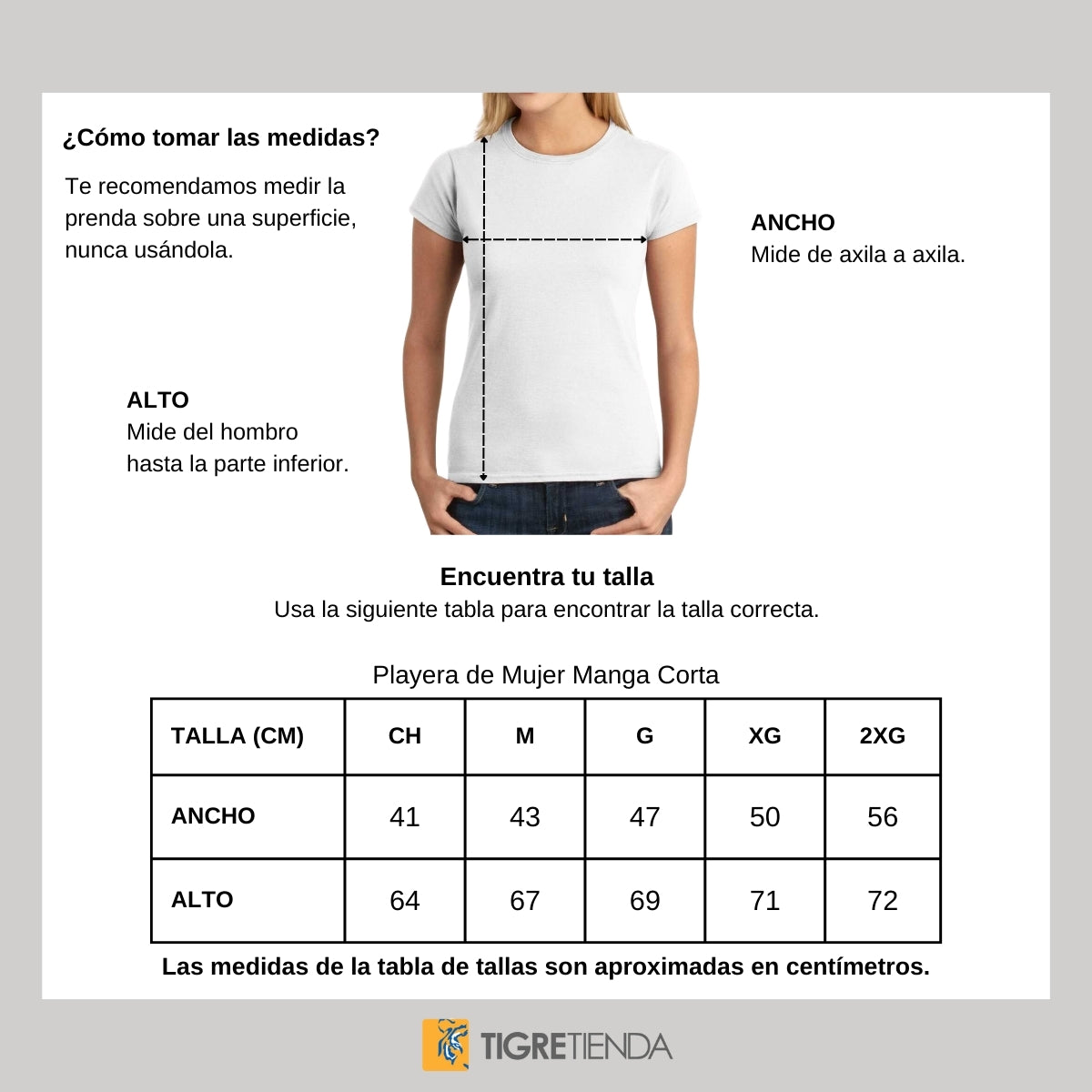 Playera Mujer Tigres UANL Aniversario 65