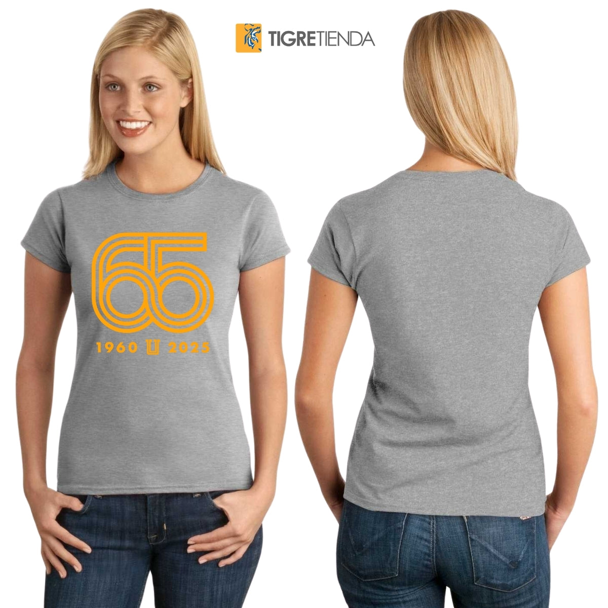 Playera Mujer Tigres UANL Aniversario 65