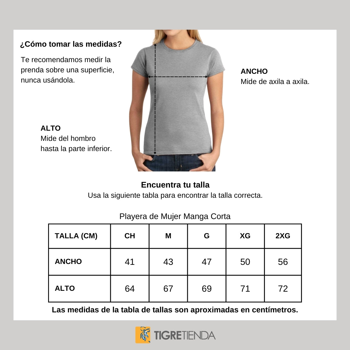 Playera Mujer Tigres UANL Aniversario 65