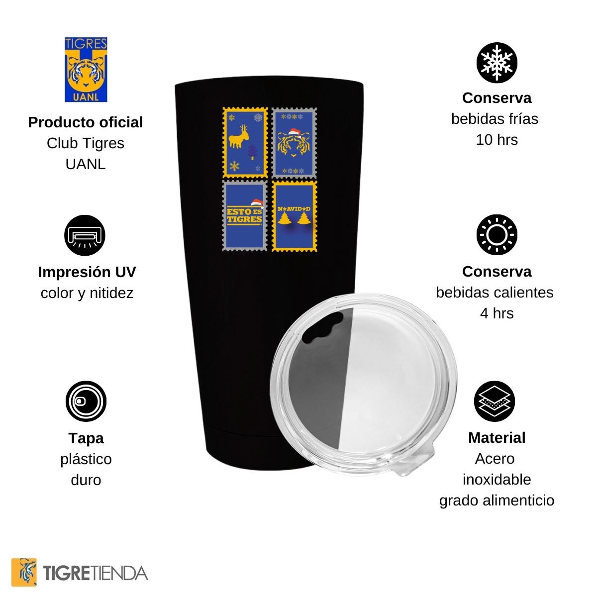 Termo 20 Oz Tigres UANL Navidad