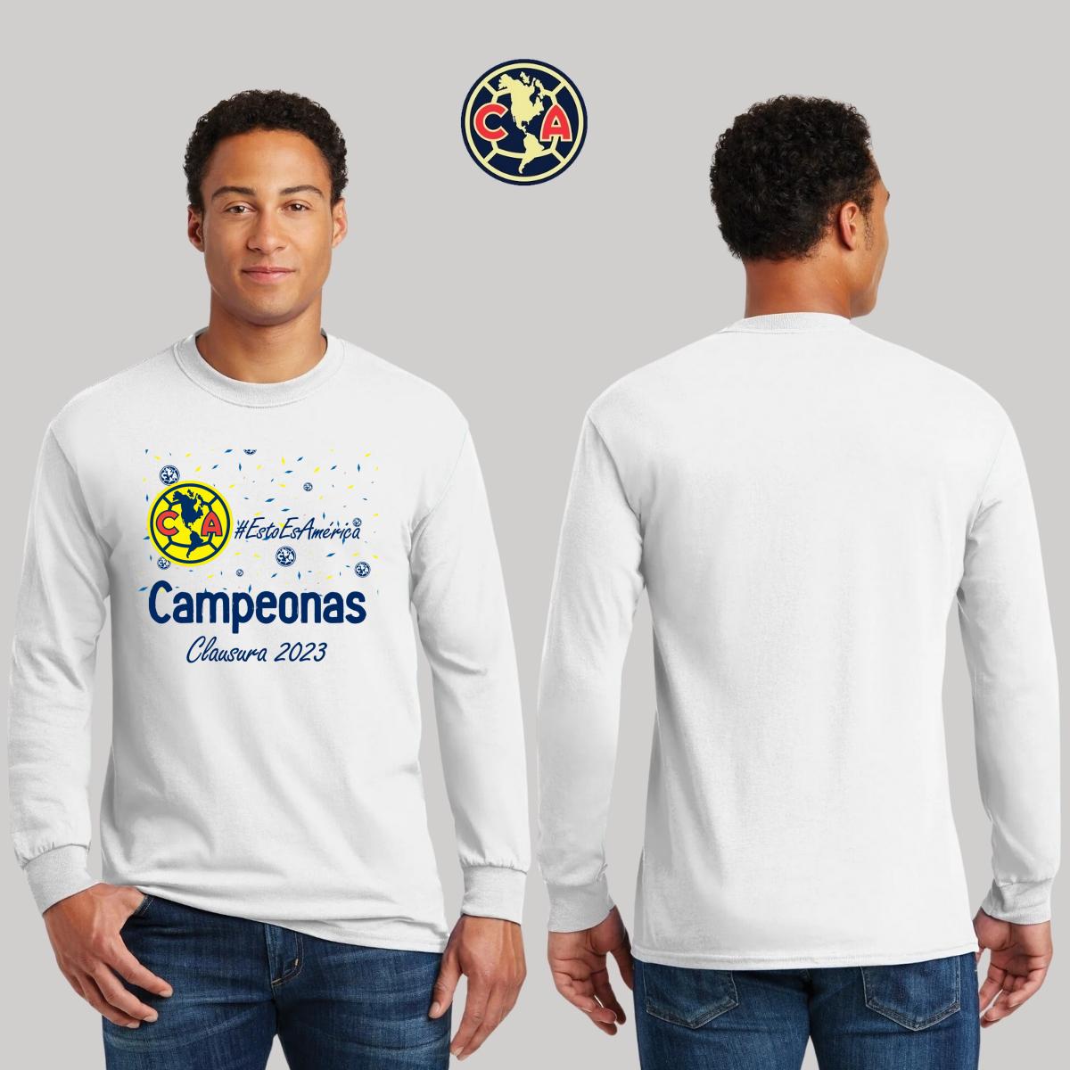 Playera Hombre América Manga Larga Siempre Águilas Cl 2023