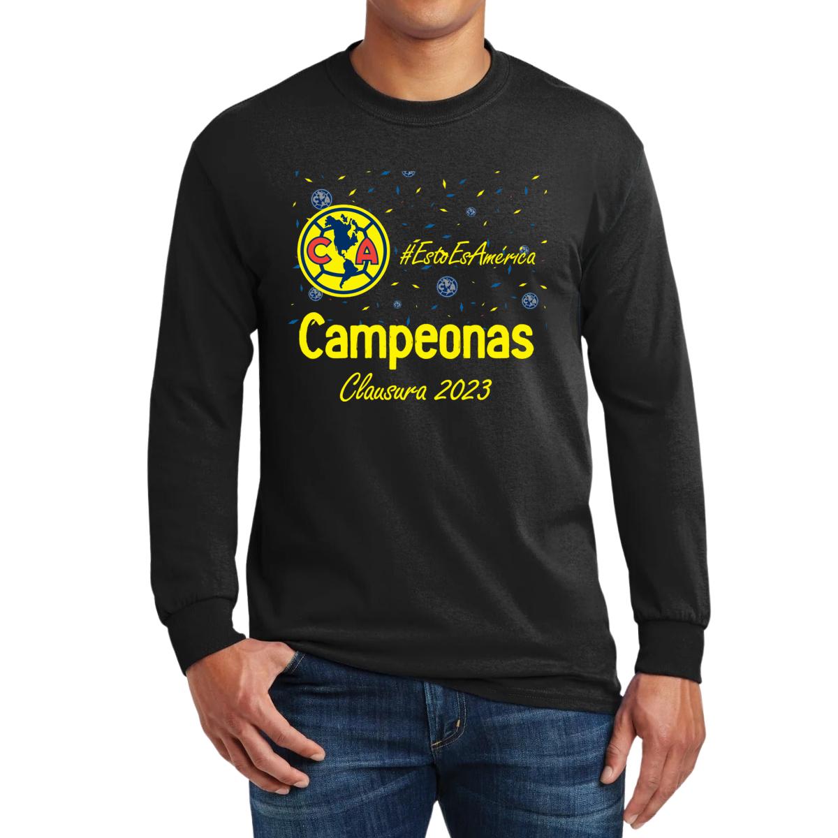 Playera Hombre América Manga Larga Siempre Águilas Cl 2023