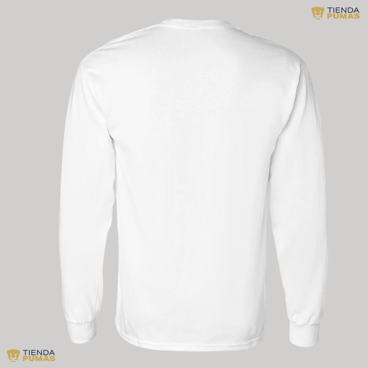 Playera Hombre Pumas UNAM Manga Larga Logo Triángulo