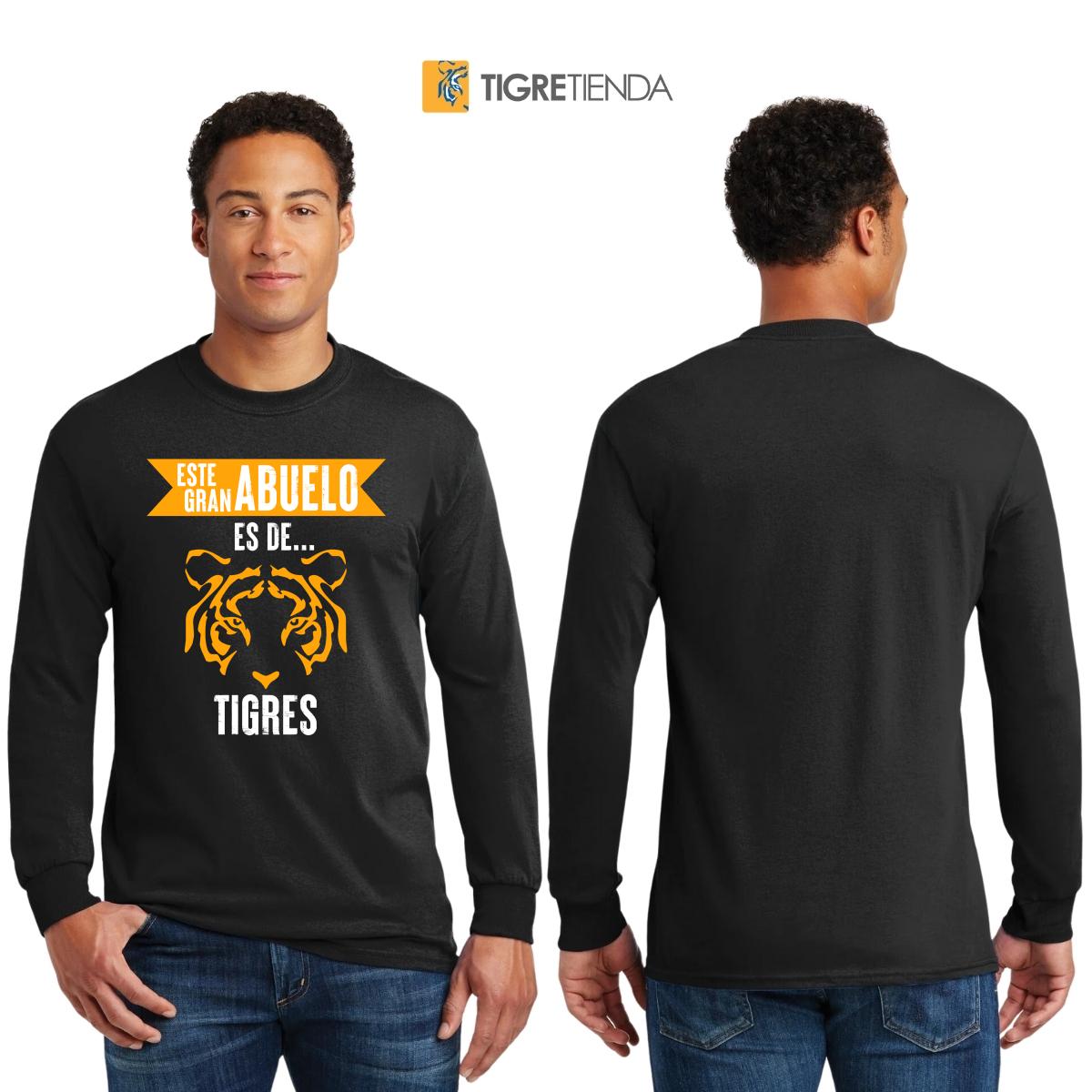 Playera Hombre Tigres UANL Manga Larga Gran abuelo