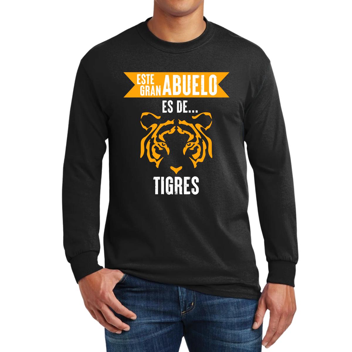 Playera Hombre Tigres UANL Manga Larga Gran abuelo