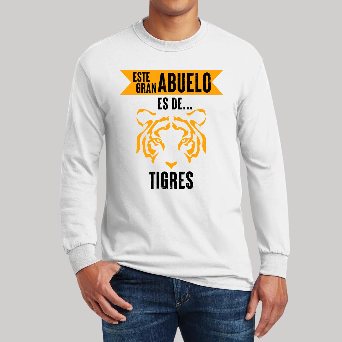 Playera Hombre Tigres UANL Manga Larga Gran abuelo