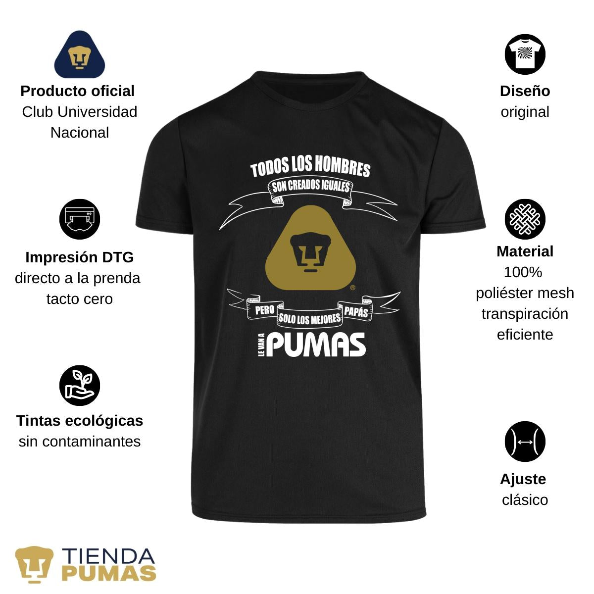 Playera Transpirable Hombre Pumas UNAM El mejor Papá