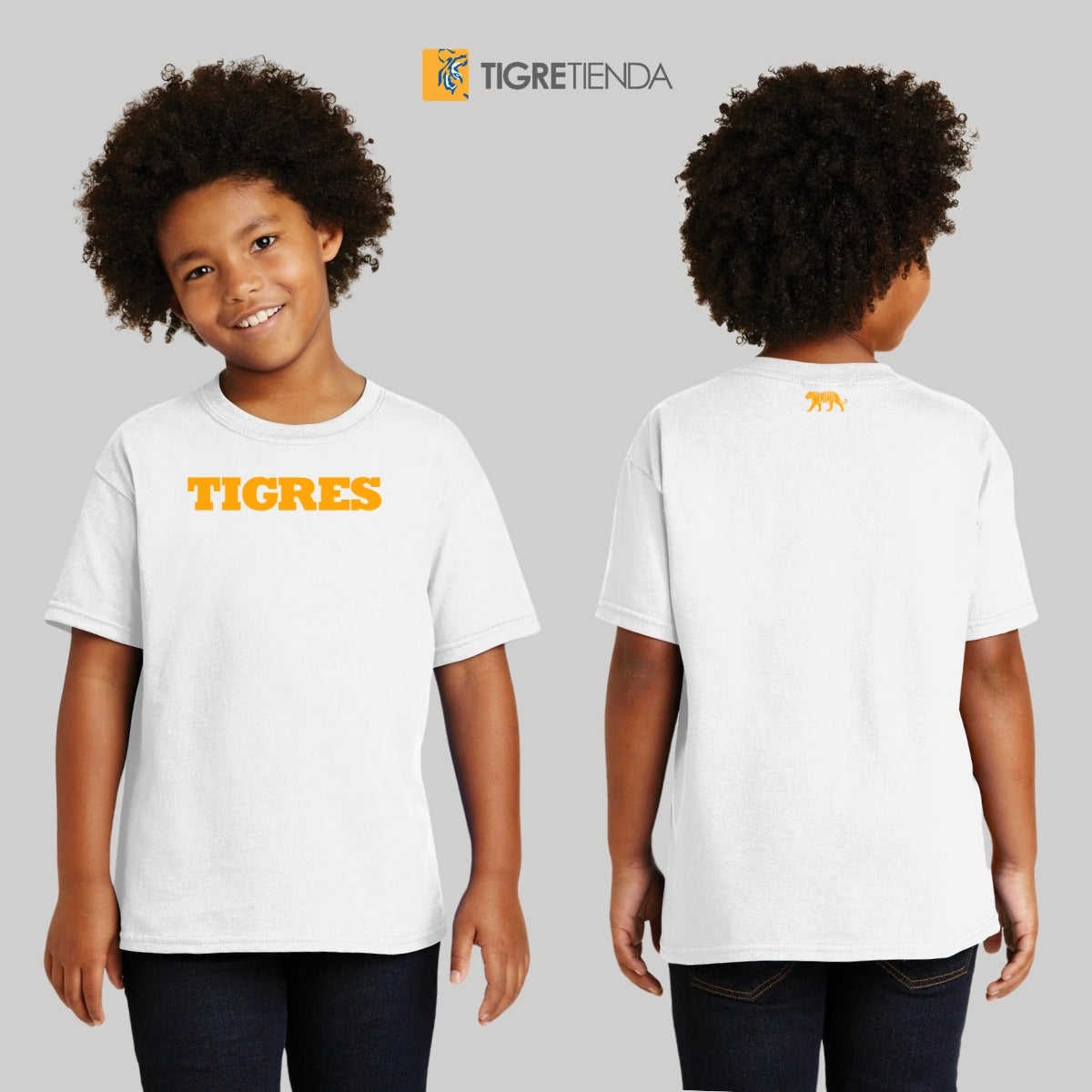 Playera Niño Niña Tigres UANL Logo Tigre