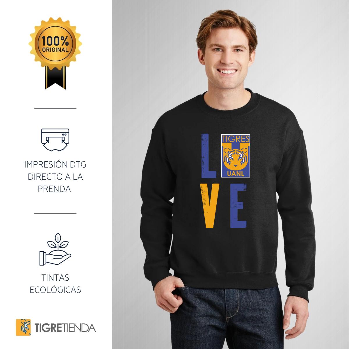 Sudadera Hombre Tigres UANL Love – PM SHOP