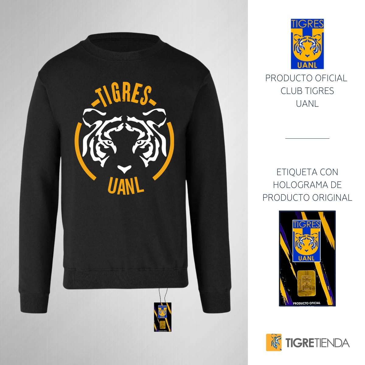 Sudadera Mujer Tigres UANL Rostro BYN