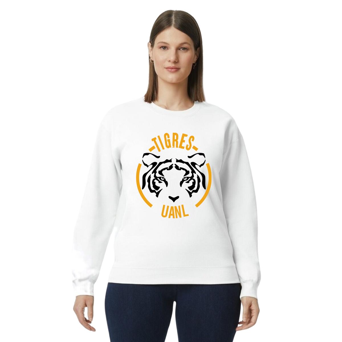 Sudadera Mujer Tigres UANL Rostro BYN