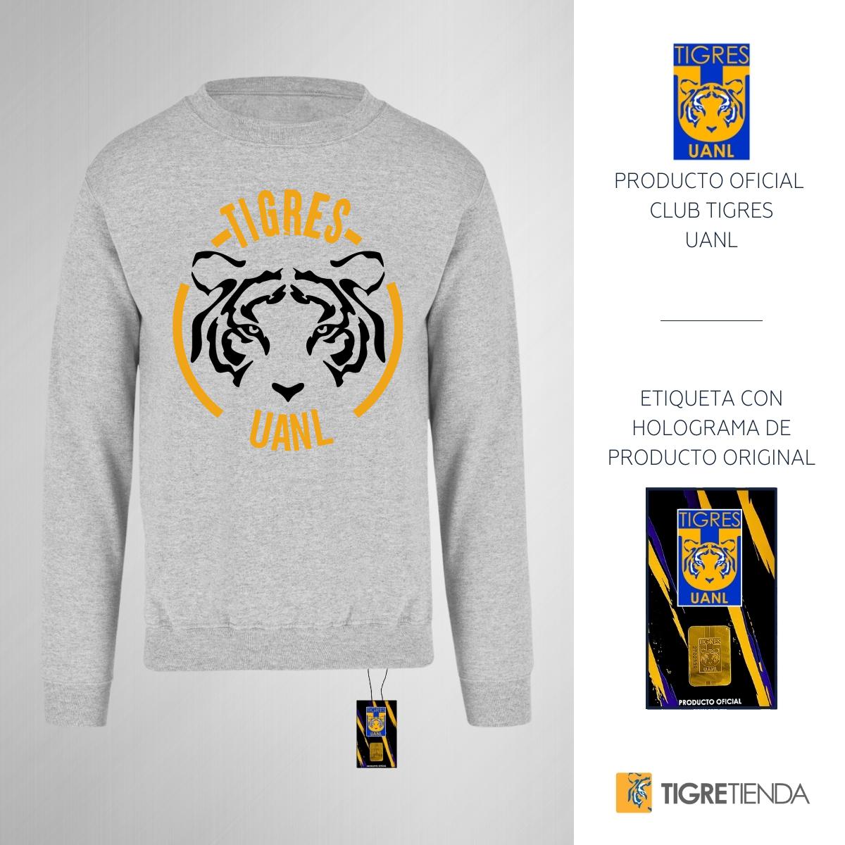 Sudadera Mujer Tigres UANL Rostro BYN