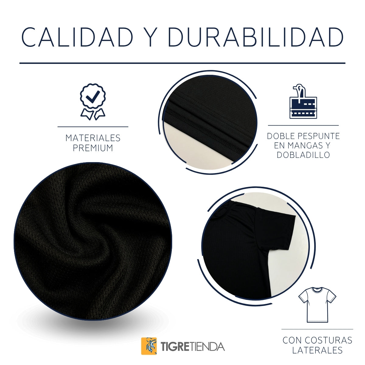 Playera Transpirable Hombre Tigres UANL Rostro Vinil