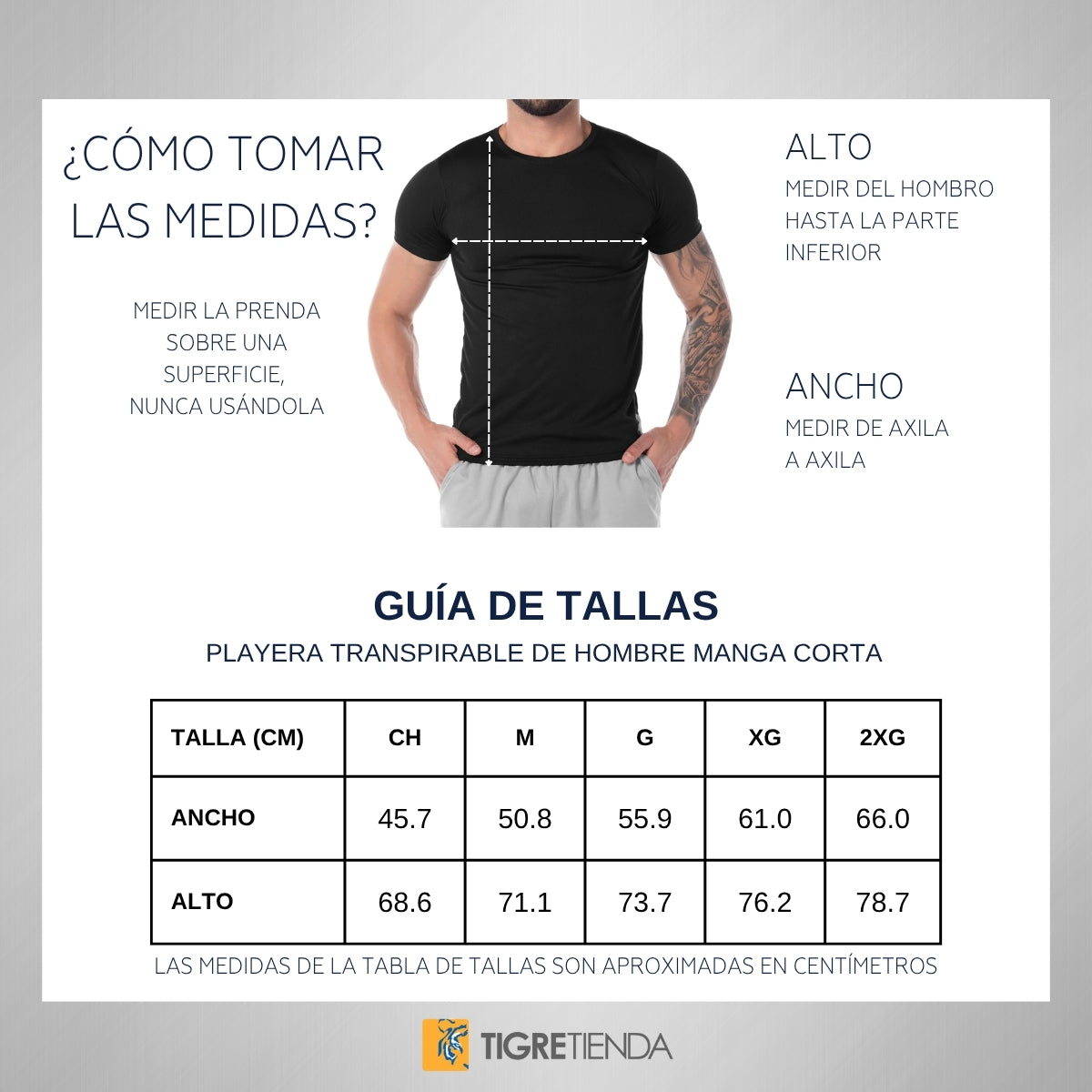 Playera Transpirable Hombre Tigres UANL Rostro Vinil