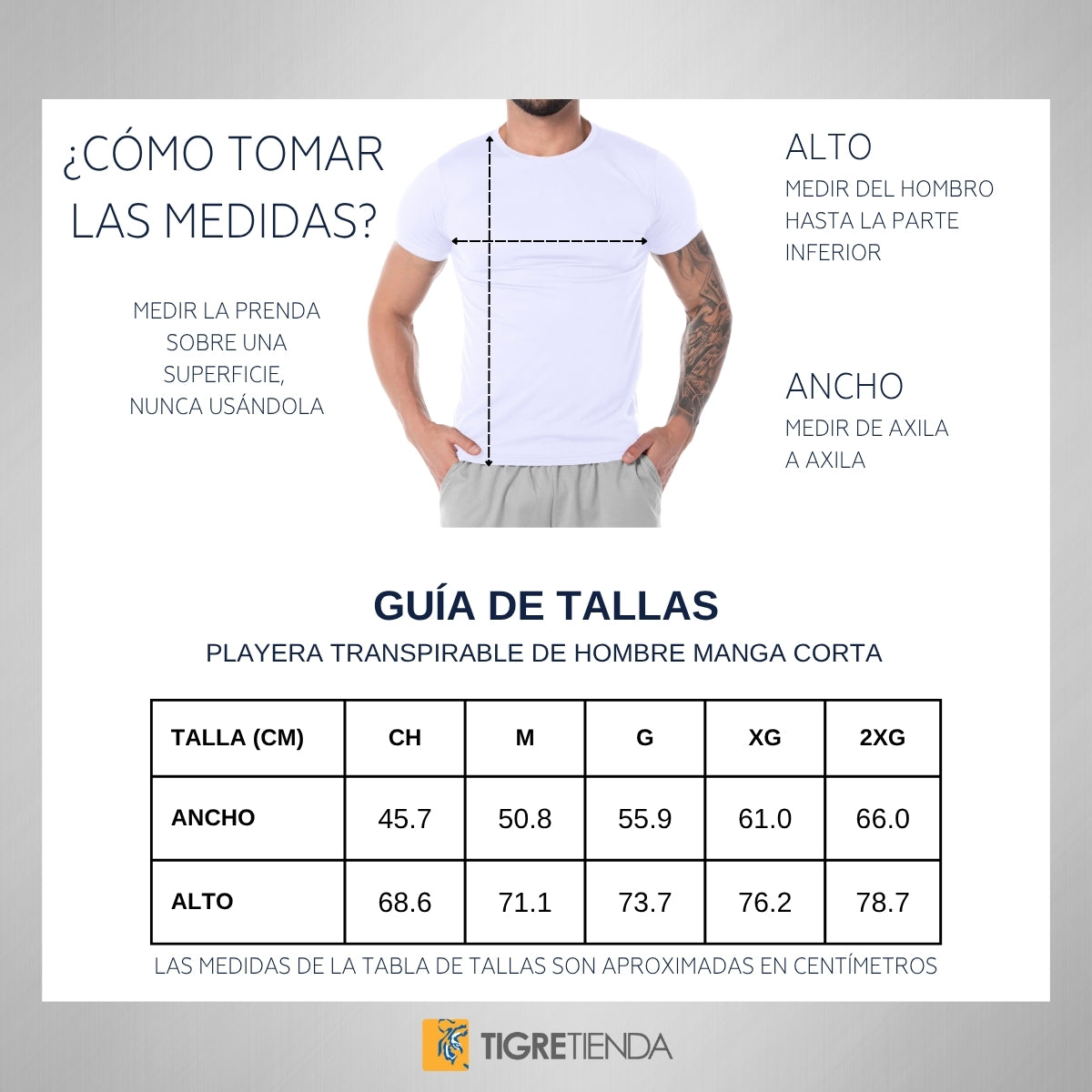 Playera Transpirable Hombre Tigres UANL Rostro Vinil