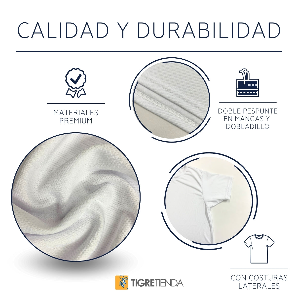 Playera Transpirable Hombre Tigres UANL Rostro U Vinil