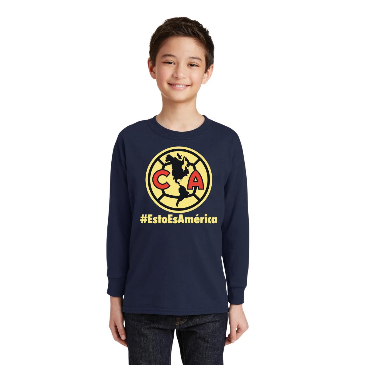 Playera M Larga Niños América Esto es América