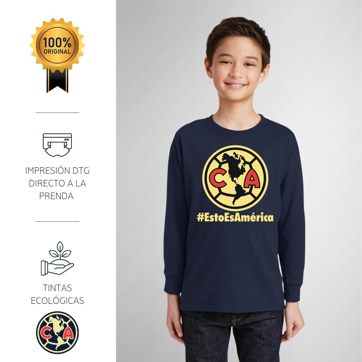 Playera M Larga Niños América Esto es América