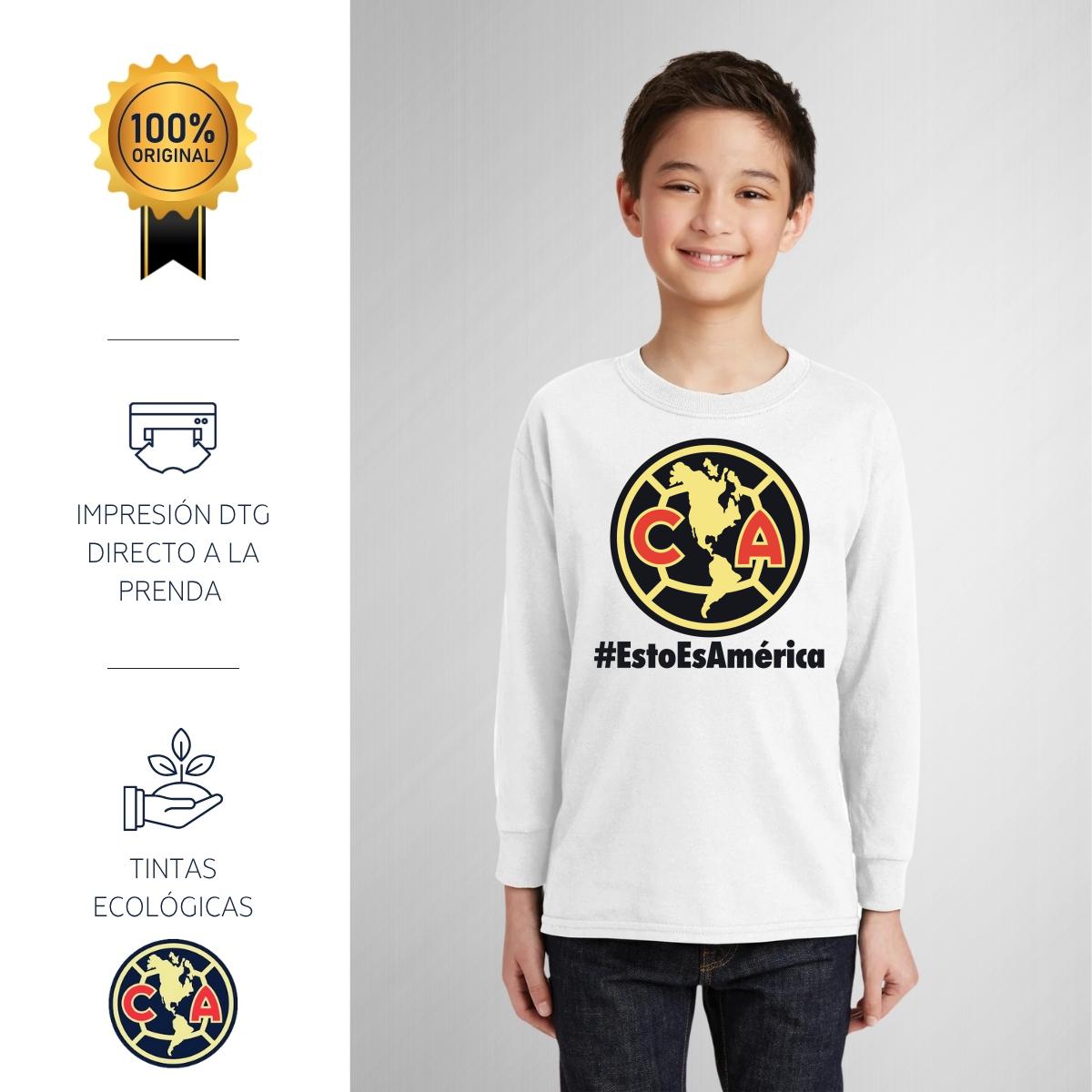 Playera M Larga Niños América Esto es América