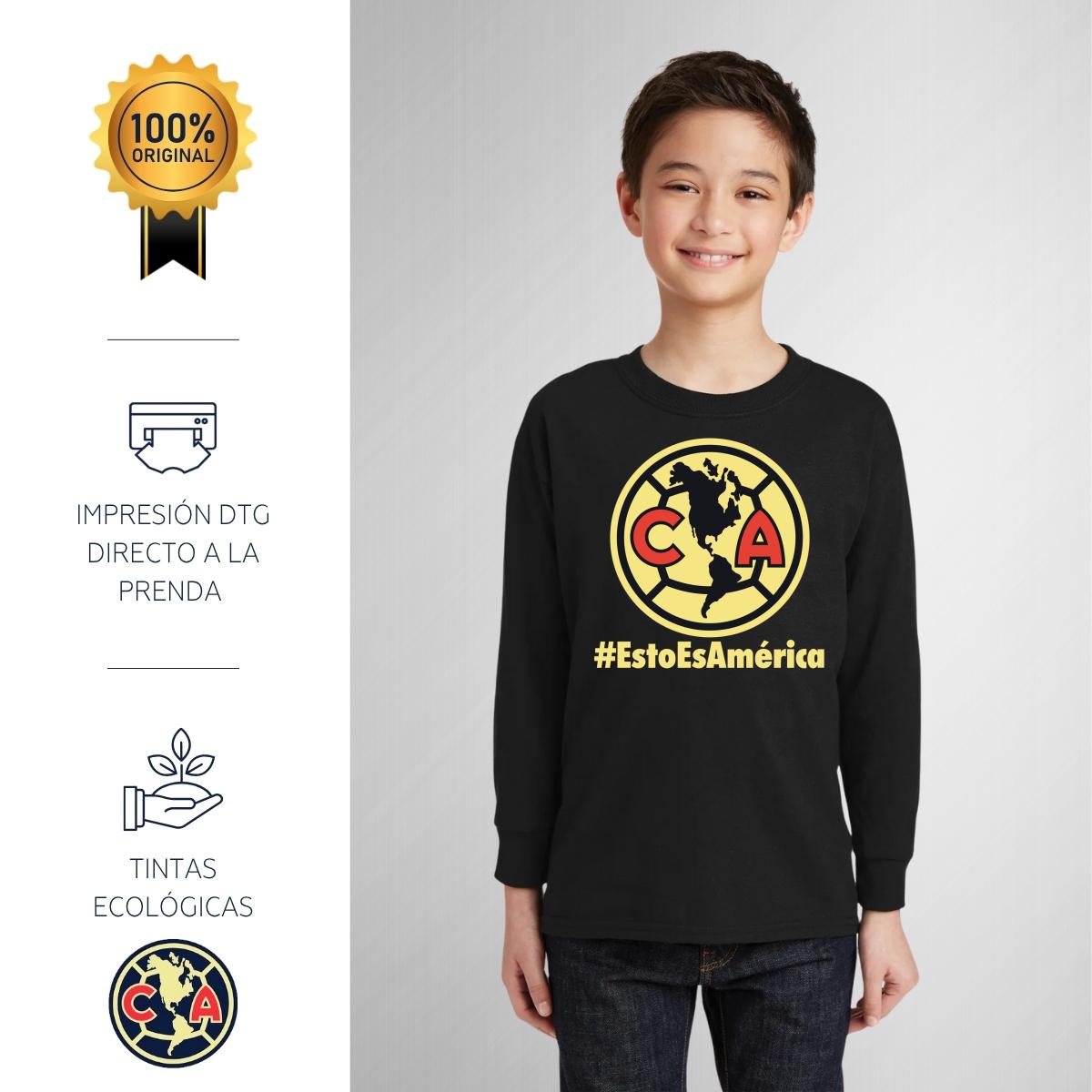 Playera M Larga Niños América Esto es América