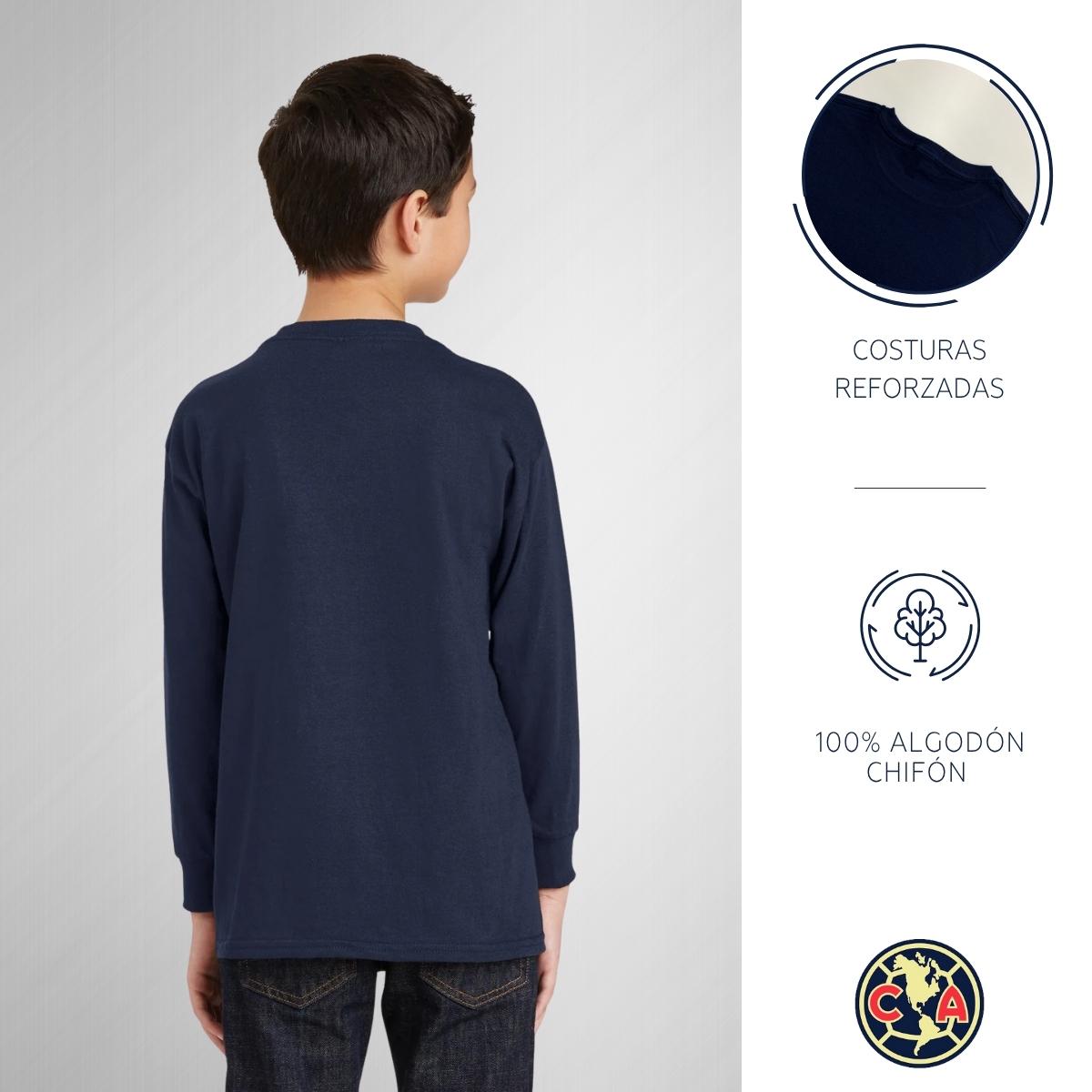 Playera M Larga Niños América Tricampeón