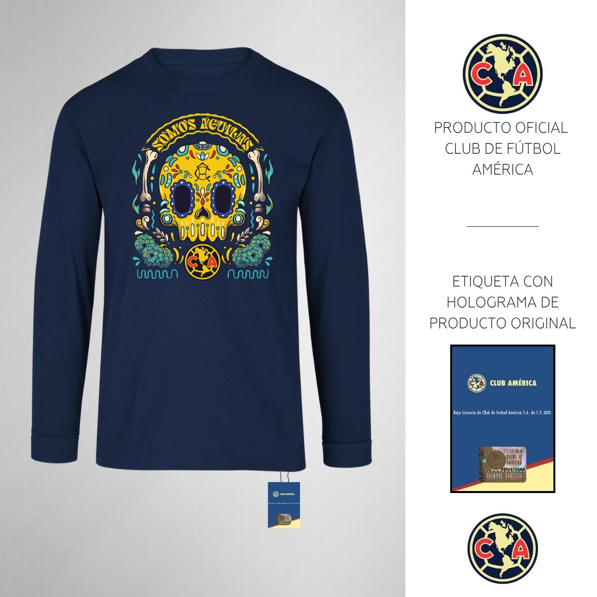 Playera M Larga Niños América Día de Muertos